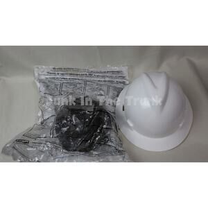 MSA V-Gard White Full Brim Hard Hat